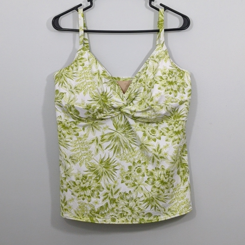 Lands End tankini swimsuit top Plus Size underwire